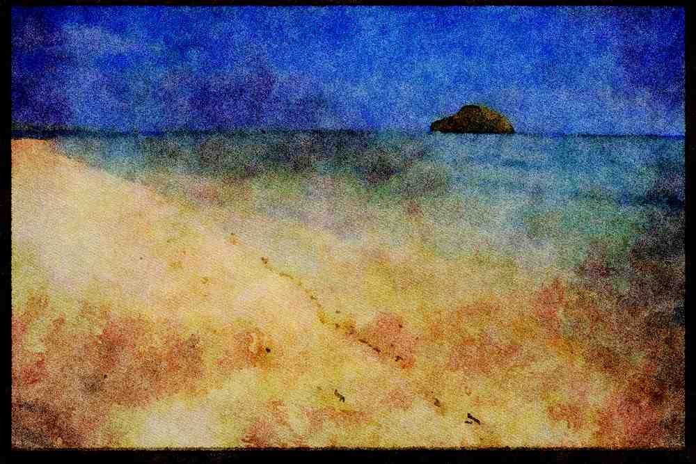 486055 Island Near Riung, Indonesia A4 Limited Edition Watercolour Print