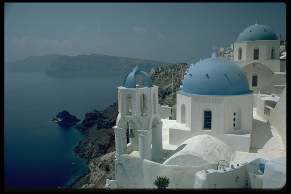 486057 Typical House, Oia, Sanorin Island, Greece A4 Photo Print