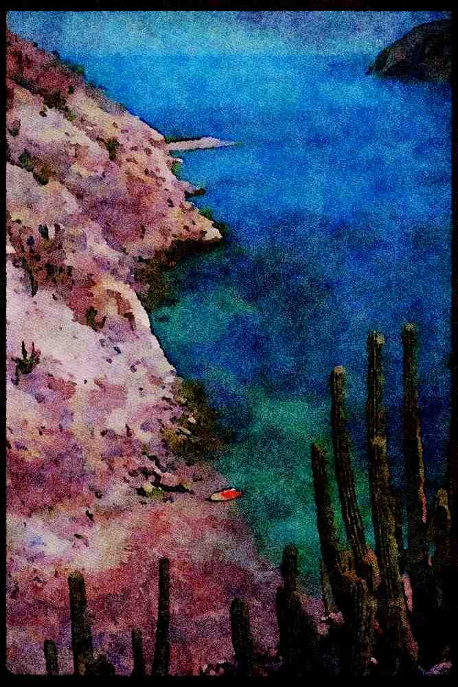 486060 Oregon Coast, USA A4 Limited Edition Watercolour Print