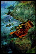 486074 Wreck Of An Old Cargo Ship At Slea Head, Dingle, Ireland A4 Limited Edition Watercolour Print