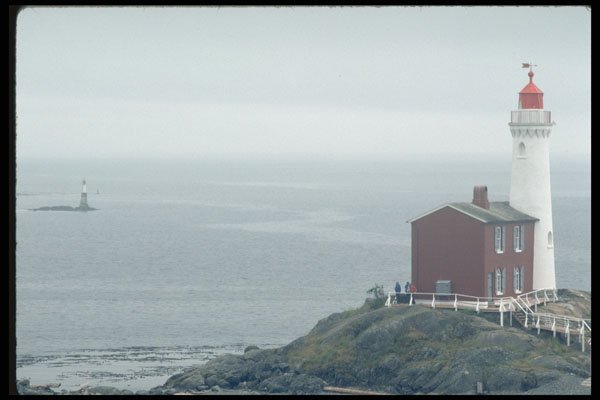 486076 Fisgard Lighthouse, Harbor Building In Victoria, Canada A4 Photo Print