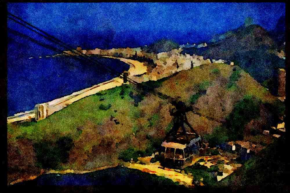 486096 Rio De Janeiro, Brazil, South America A4 Limited Edition Watercolour Print