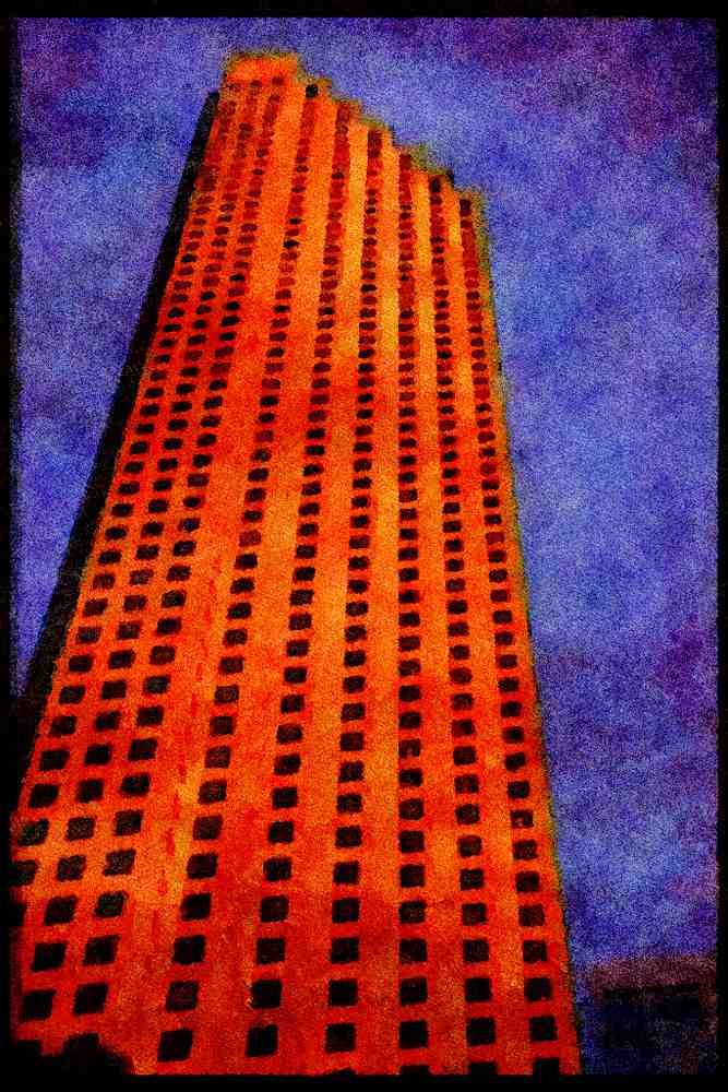 487001 Scotia Bank Plaza Building A4 Limited Edition Watercolour Print