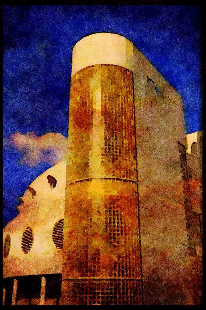 487005 Space age Design A4 Limited Edition Watercolour Print