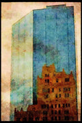 487006 JFK Memorial Reflection, Dallas, Texas A4 Limited Edition Watercolour Print