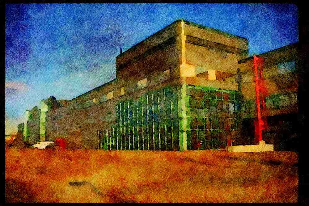 487018 Davis Computer Center, Waterloo University, Canada A4 Limited Edition Watercolour Print