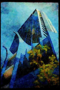 487021 Modern Architecture, Kuala Lumpur, Malaysia A4 Limited Edition Watercolour Print
