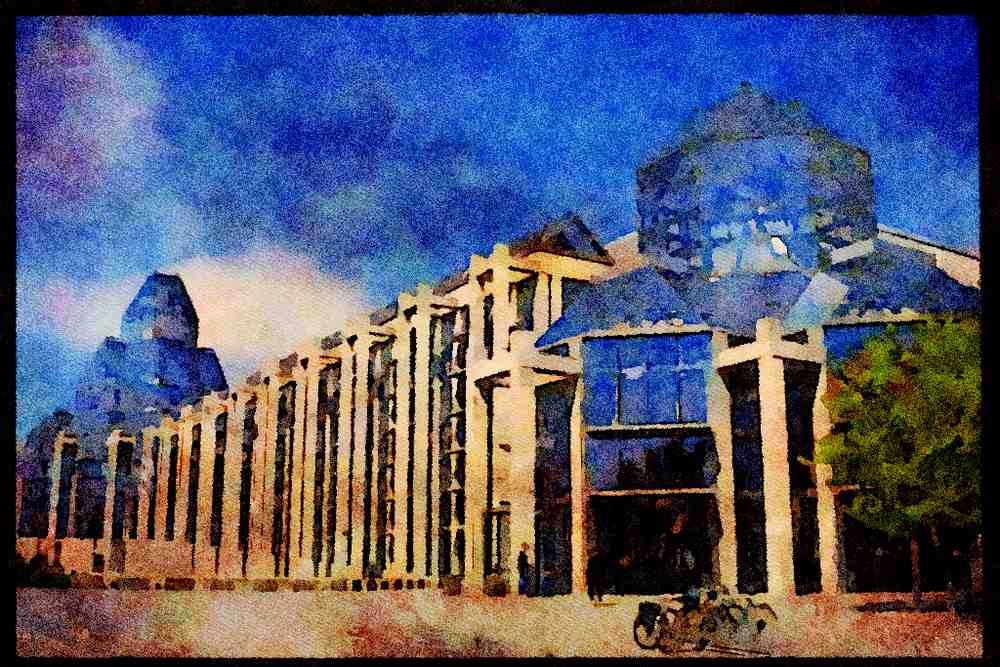 487027 National Gallery Of Canada, Ottawa, Canada A4 Limited Edition Watercolour Print