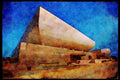 487033 The National Theater, Ghana A4 Limited Edition Watercolour Print