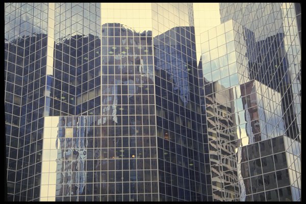 487042 Glass Windowscape A4 Photo Print