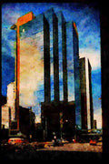 487047 Chevron Plaza, Calgary, Canada A4 Limited Edition Watercolour Print