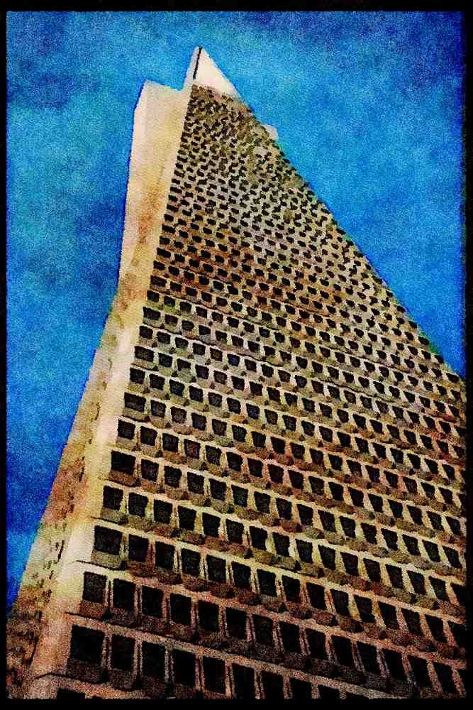 487055 Transamerica Pyramid, San Franciso, California A4 Limited Edition Watercolour Print