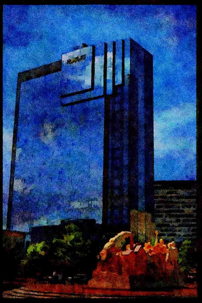 487060 Centenary Square, Birmingham, England A4 Limited Edition Watercolour Print