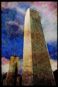 487061 A Downtown Tower, Chicago, Illinois A4 Limited Edition Watercolour Print