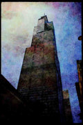 487063 The Sears Tower, Chicago, Illinois A4 Limited Edition Watercolour Print