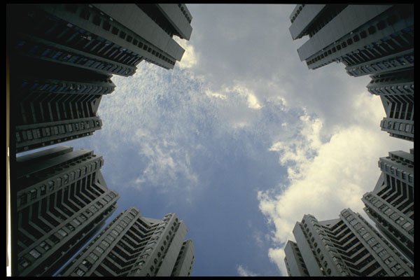 487068 Apartment Building In Aberdeen, Hong Kong A4 Photo Print