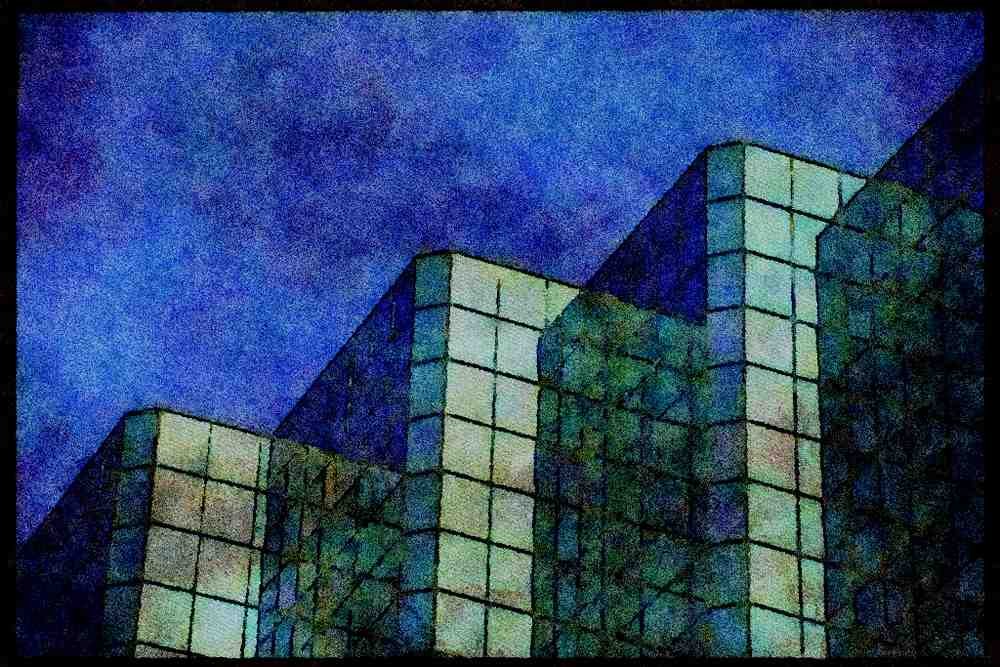 487072 Office Tower, Ottawa, Canada A4 Limited Edition Watercolour Print