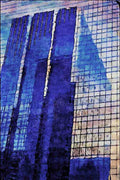 487080 Modern Building, Calgary, Canada A4 Limited Edition Watercolour Print