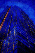 487081 Trans Amex, Houston, Texas A4 Limited Edition Watercolour Print