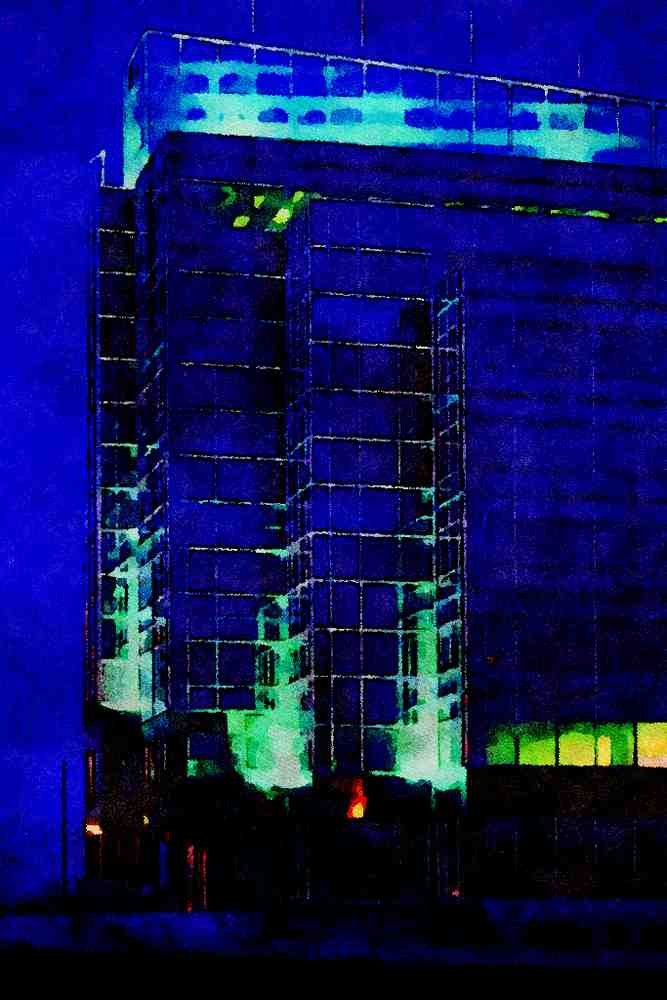 487083 GST Building, Gloucester, Canada A4 Limited Edition Watercolour Print