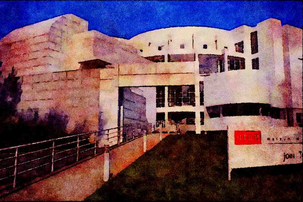 487095 Modern High Museum Of Art, Atlanta, Georgia A4 Limited Edition Watercolour Print