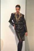 488005 Chanel like Leather Suit A4 Photo Print
