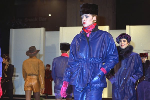 488013 Violet Leather On Parade A4 Photo Print