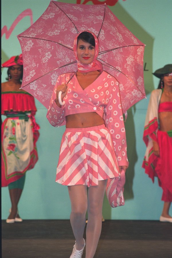 488016 Candy Cane Stripes, Micro Skirt And Sweater A4 Photo Print
