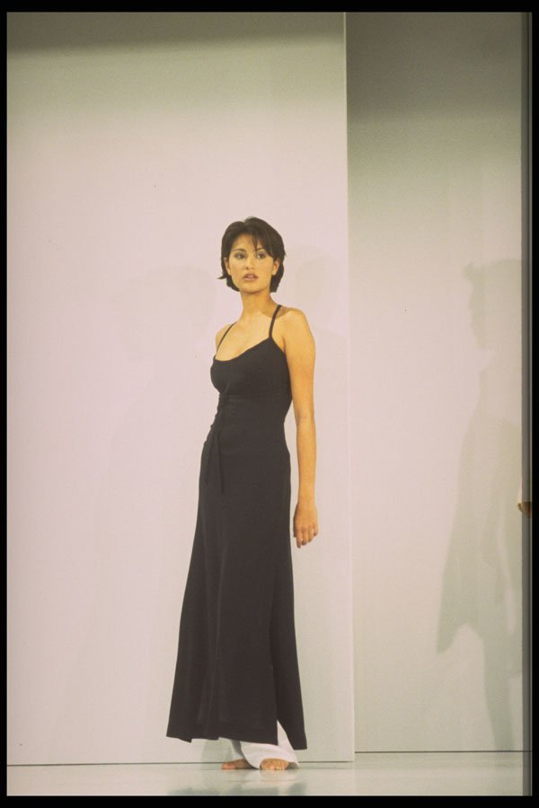 488048 Summer Black Dress A4 Photo Print