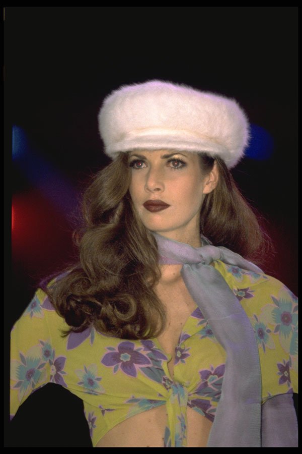488066 Flowery Blouse, Scarf And White Hat A4 Photo Print