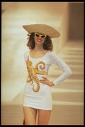 488068 Short Dress With squid Design On Front A4 Photo Print