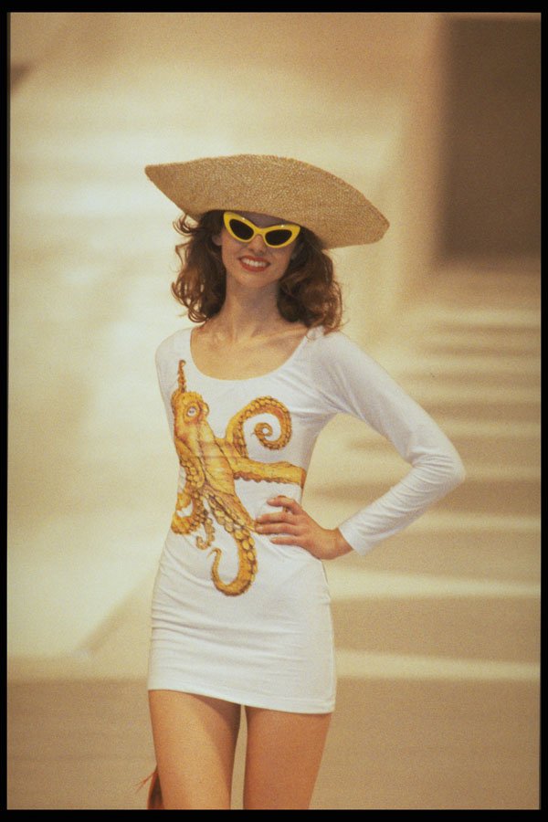 488068 Short Dress With squid Design On Front A4 Photo Print