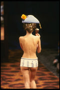 488079 Micro Miniskirt With Pirate Hat A4 Photo Print