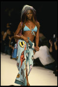 488082 Bikini With Towel Wrap And Handbag A4 Photo Print