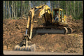 489016 Road Construction, Backhoe At Work A4 Photo Print