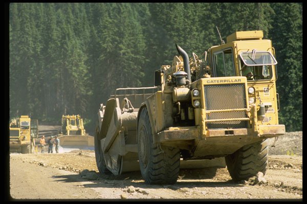489017 Road Construction, Earth Mover A4 Photo Print