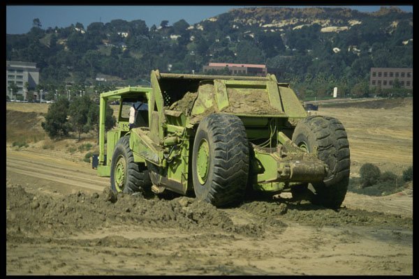 489062 Road Scraper Filled With Dirt A4 Photo Print