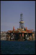 489067 Hybernia Oil Rig Platform, Halifax Harbor, Nova Scotia A4 Photo Print