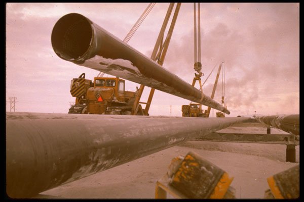 489069 Laying Of Northern Pipeline A4 Photo Print