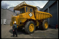 489071 Heavy duty Dump Truck On Pipeline A4 Photo Print
