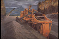 489073 Painting Of Pipeline, Digger Machine A4 Photo Print