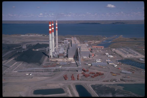 489077 Cement Plant Outside Calgary, Alberta A4 Photo Print