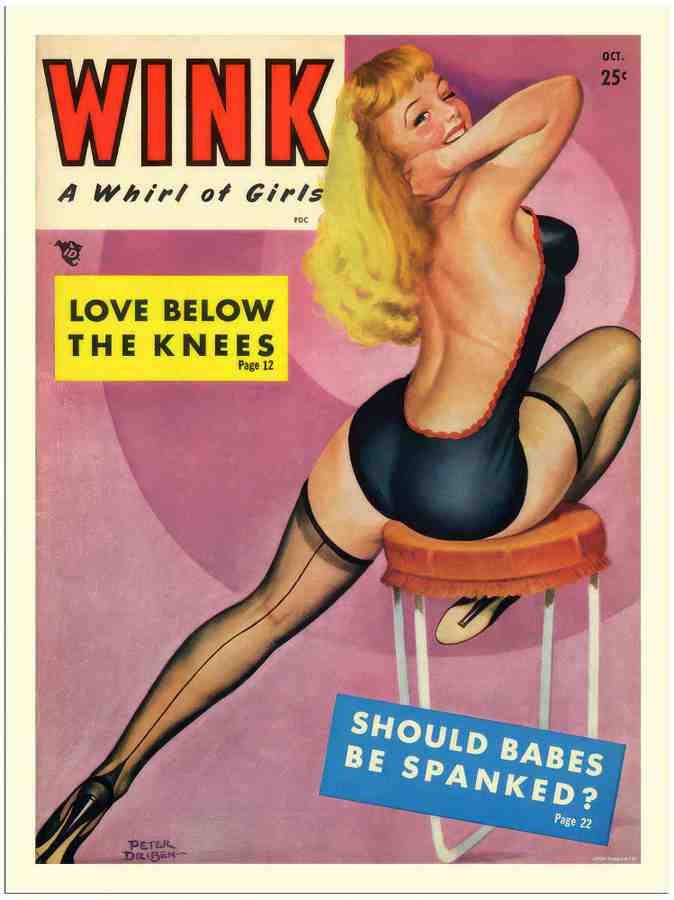 49 wink glamour magazine cover 2 Vintage Advert A4 Photo Print
