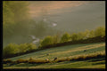 490005 View Across Meadows Near Challacombe At Dawn, Great Britain A4 Photo Print