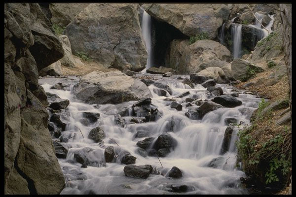 490081 Fast moving Stream, Coon Creek, California A4 Photo Print