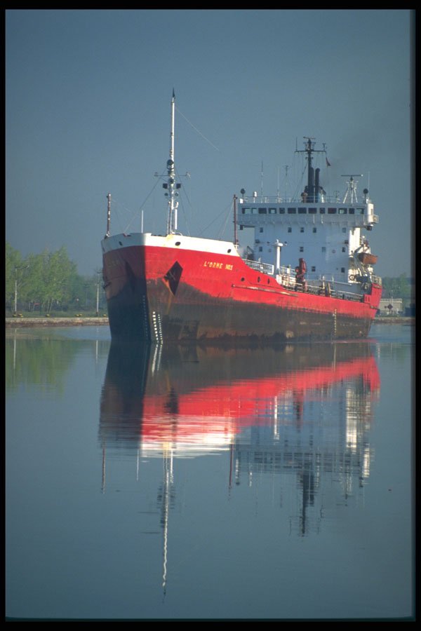 491055 Early Morning Reflection, Welland Canal A4 Photo Print