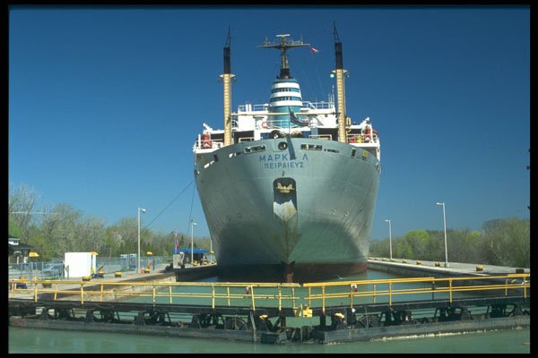 491057 Ready To Be Lowered, Welland Canal A4 Photo Print