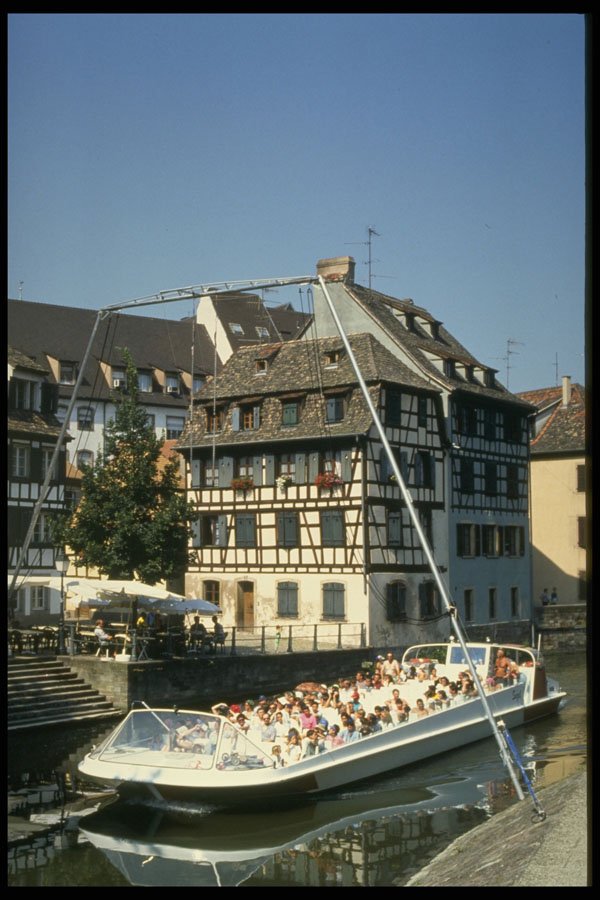 491071 Riverboat, Alsace, France A4 Photo Print