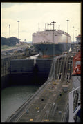 491073 Tanker In Lock A4 Photo Print