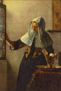 492002 Young Woman With A Water Jug , Jan Vermeer Van Delft A4 Photo Print